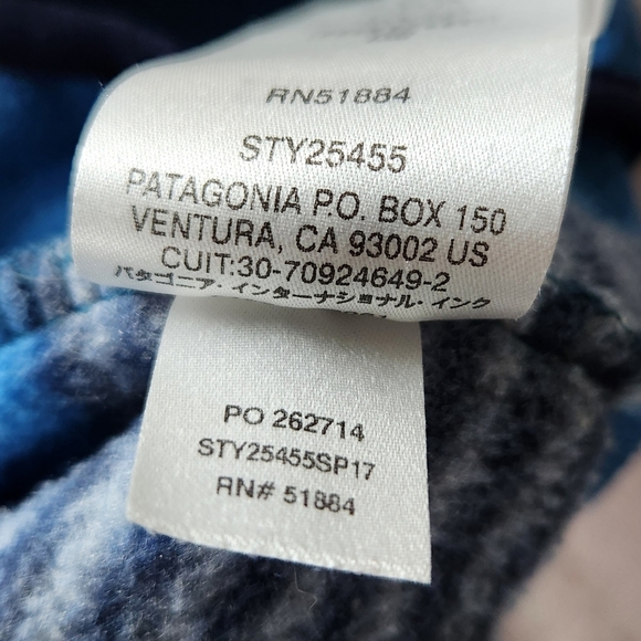 Patagonia "Synchilla Snap-T Fleece" Pullover Fitz Stripe Blue | Women's Size XL - Picture 10 of 12
